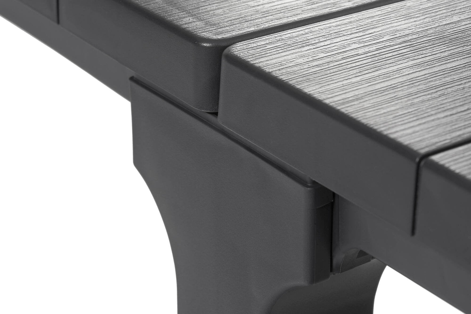 Tavolo Da Pranzo Per Esterno A Doppia Configurazione 3 Metri Julie Double Keter Grafite - 9