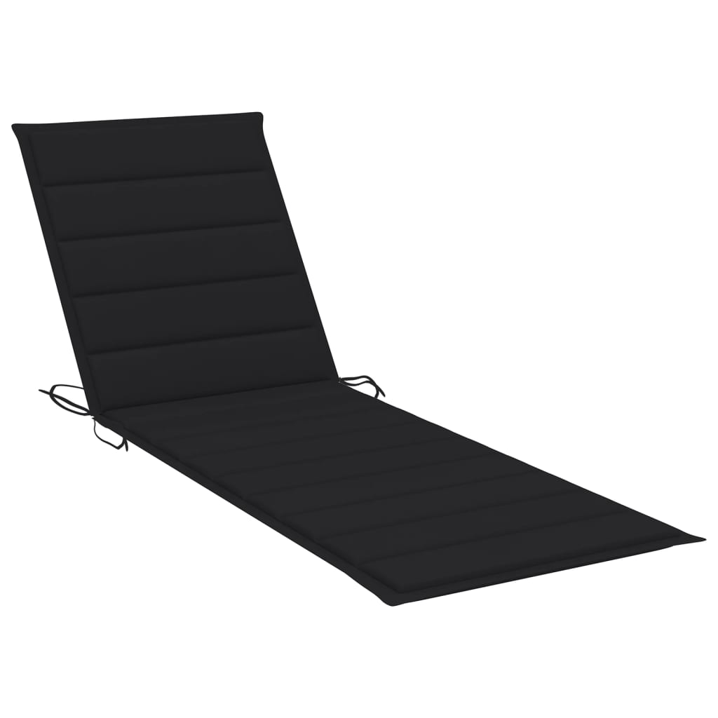 Maison Exclusive - Chaise longue de jardin avec table et coussin Bois d'acacia - 8