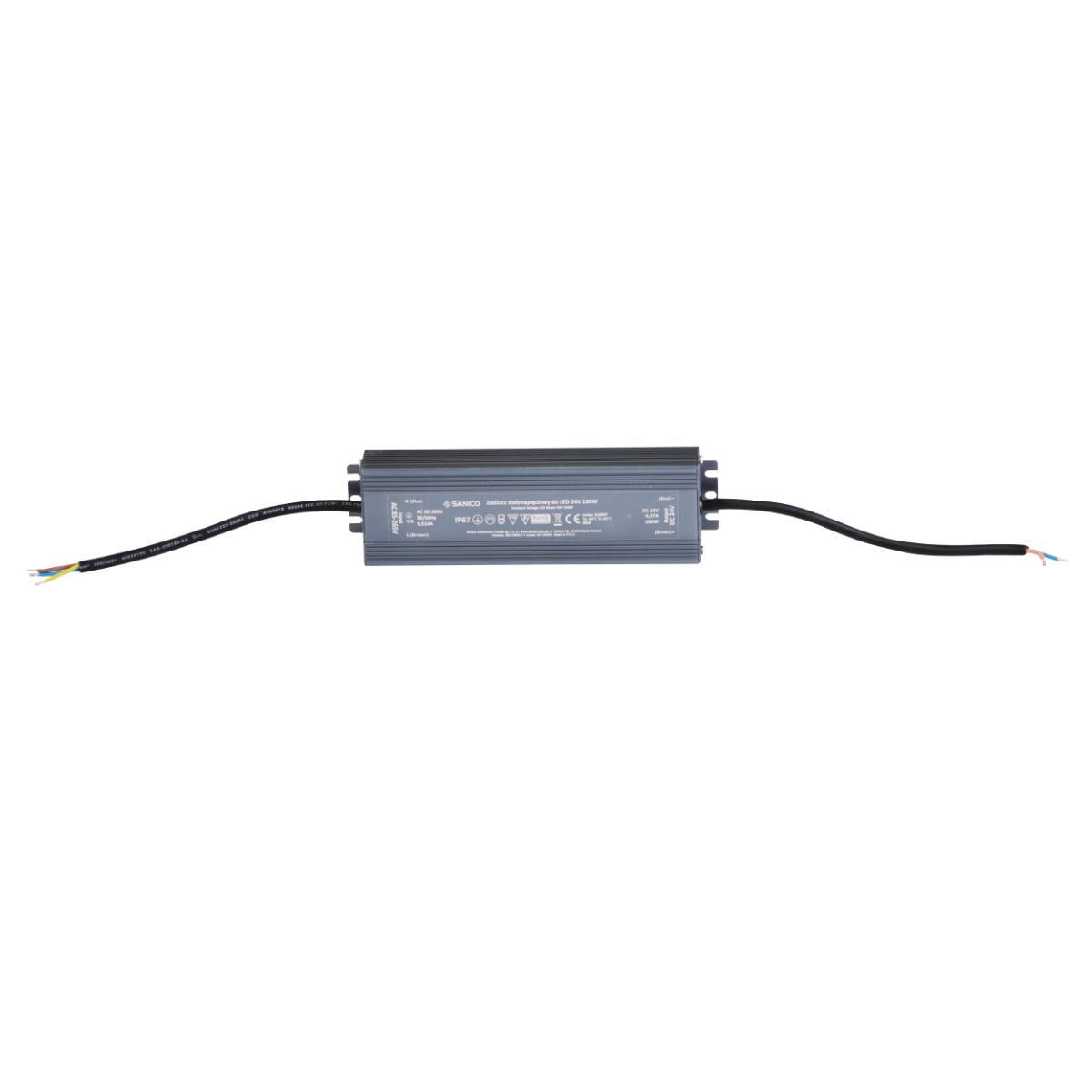 Zasilacz transformator do LED 100W 24V / 4.17A stałonapięciowy IP20 Polux