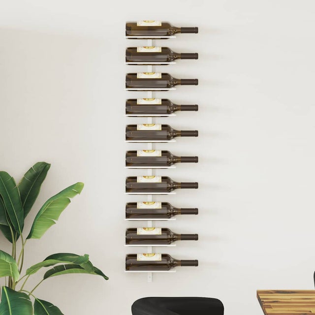Porte-bouteille Mural Industriel 3 étages - Fer Forgé Doré - 120x15x80 Cm - Pour Bar, Cuisine