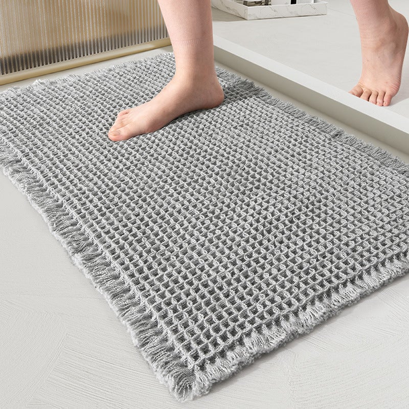 Kaki Tapis de sol de salle de bain antidérapants absorbant l'eau, tapis de sol de salle de bain antidérapants absorbant l'eau(46CM*77CM) - 7