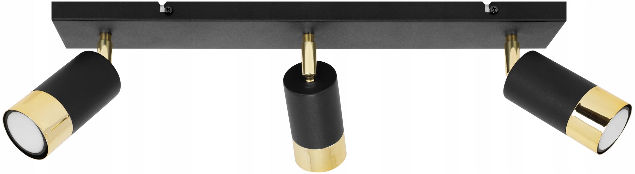 Lampa sufitowa wisząca Hugo spot czarny 3xGU10 klosz metalowy czarny/złoty Light Home LH