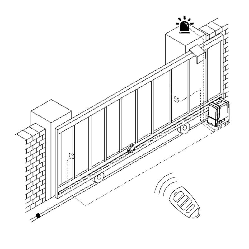 Kit de motorisation SLID'UP MC500 pour portail coulissant de 500 kg - 4