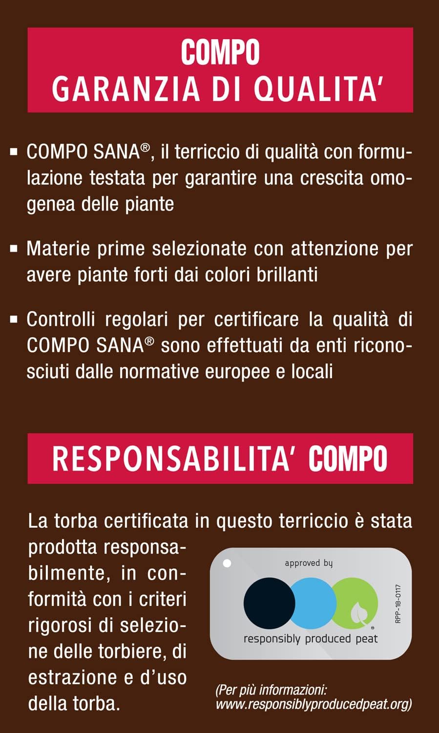 COMPO SANA Terriccio per Rose 50 LT, Per Rose in Vaso o in Piena Terra, con Guano - 2