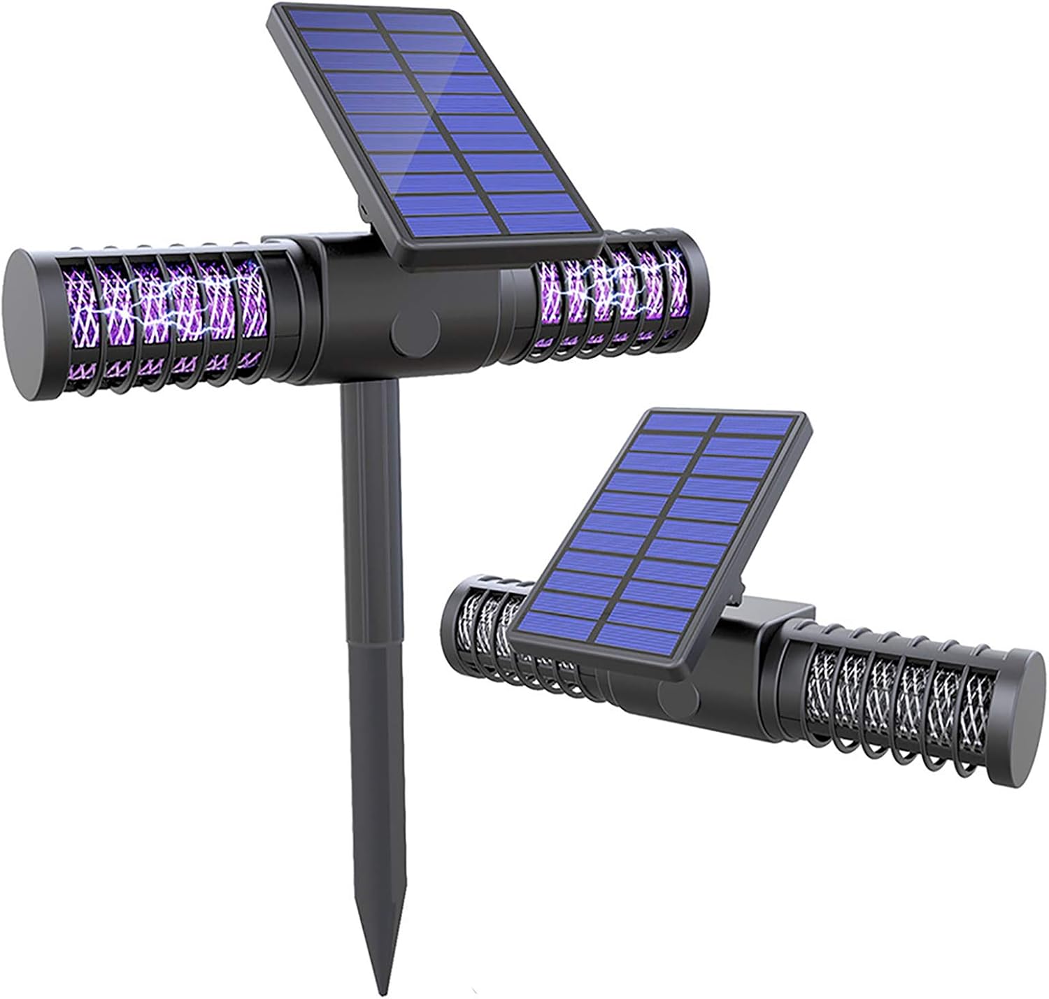 Lampa UV LED na komary, wodoodporna IP65, ładowana przez USB, zasilana energią słoneczną, odstraszająca komary, mrówki i muchy