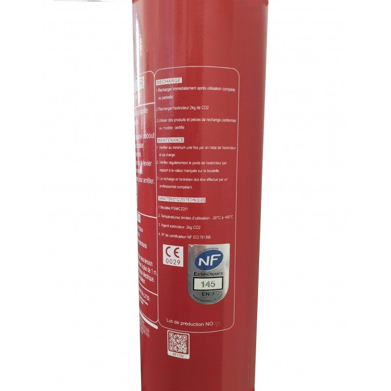 Extincteur 2KG CO₂ classe B NF NEUTRONIC - 2