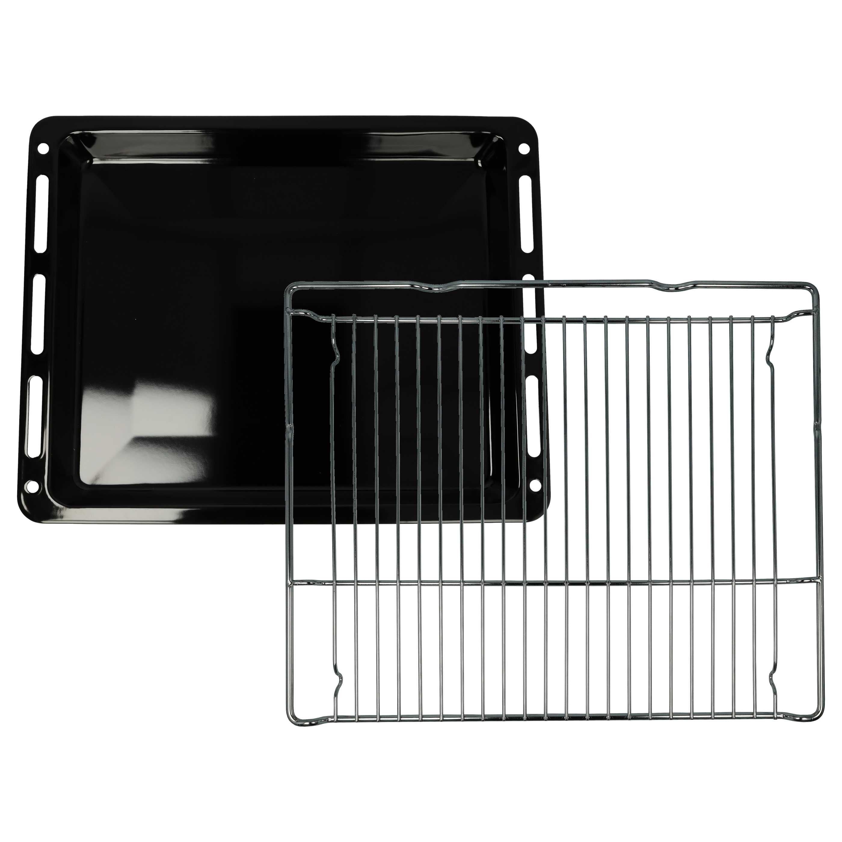 Teglia Per Griglia Originale Bosch/Neff/Siemens, Modello 11029049, Nera, Smaltata, Made In Germany
