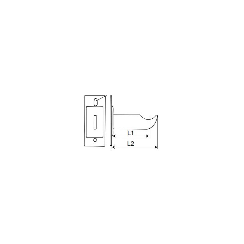 Support radiateur fonte type traditionnel, 100 mm, à visser, epoxy blanc - 2