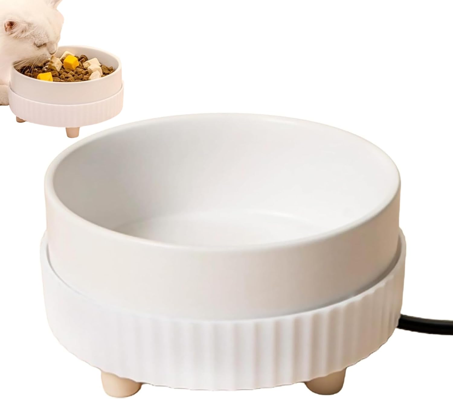 Podgrzewana miska dla psa, 350 ml, podgrzewana miska dla zwierząt domowych, psów, kotów, królików.