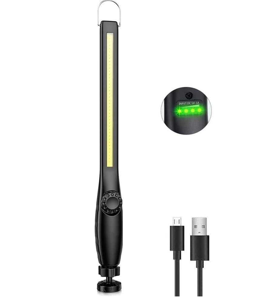 Lampă mecanică LED portabilă, lumină de lucru reîncărcabilă, lampă de atelier COB reglabilă, lanternă LED pentru mașină, garaj, camping