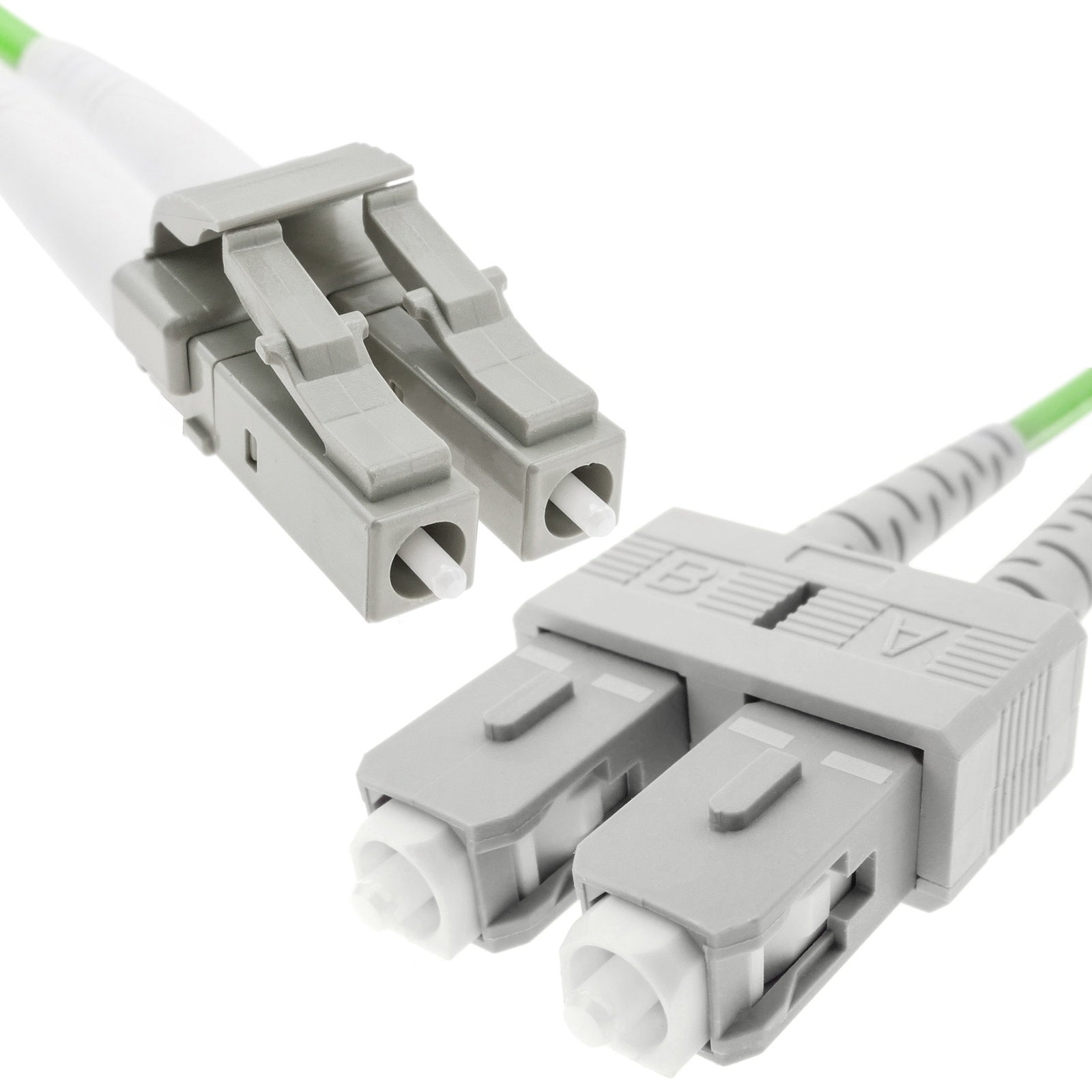 Cavo fibra ottica duplex multimodale OM5 50µm/125µm LC/PC - SC/PC 100Gb di 5 m - 2