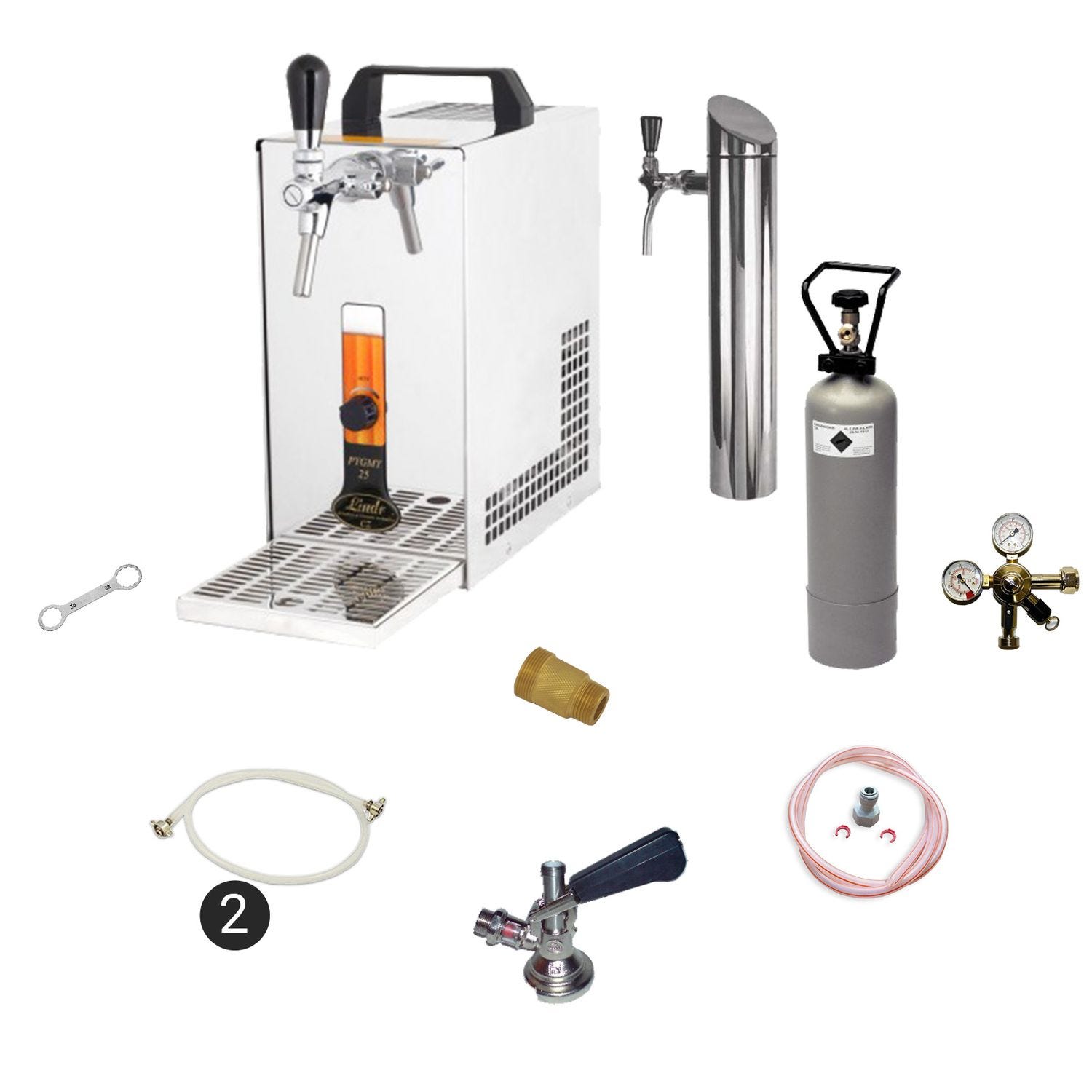 Ensemble complet - Tireuse a biere - PYGMY 25 machine a biere, pompe a ...