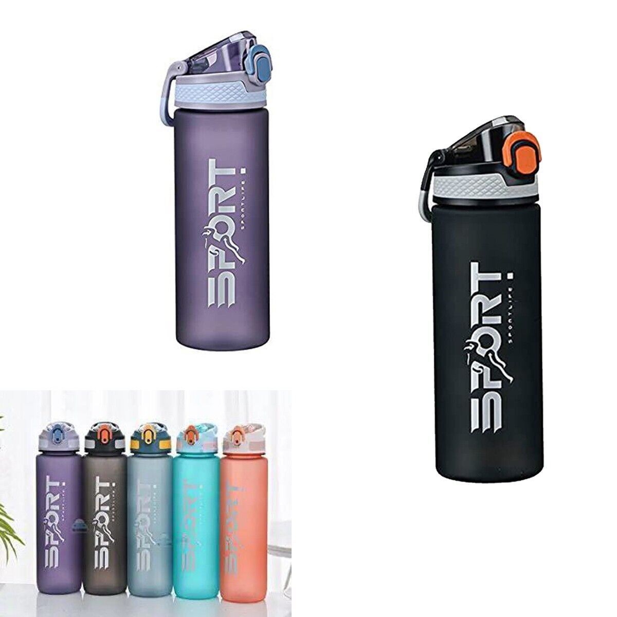 Borraccia Sportiva 1L Motivazionale - Senza BPA, Con Indicatori Di Tempo, Per Fitness, Scuola, Ufficio - Foto 7