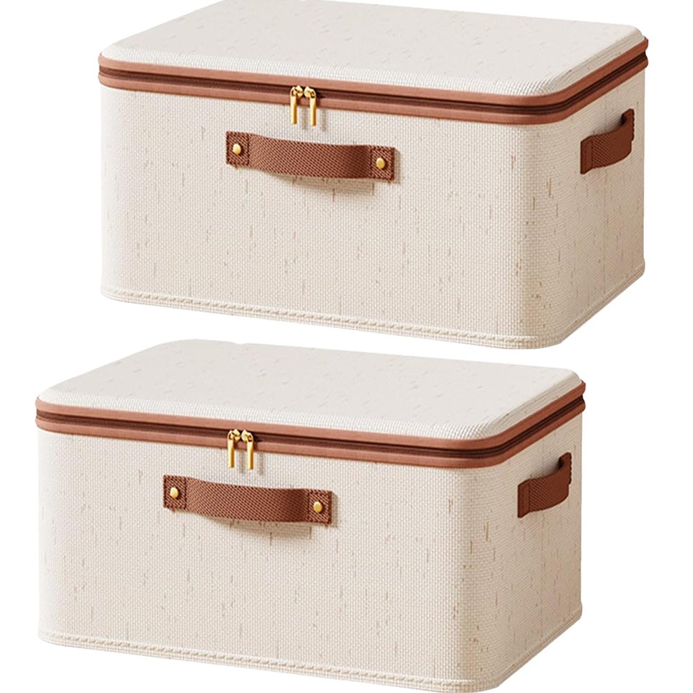 Contenitori Sotto Il Letto Con Ruote, 50L L'uno. Confezione Da 2 Con Coperchio Trasparente E Manici, Per Vestiti E Coperte.