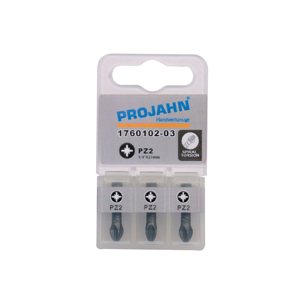 Set de biti Pozidriv TORSION PZ 3, lungime 25 mm, PROJAHN 1/4