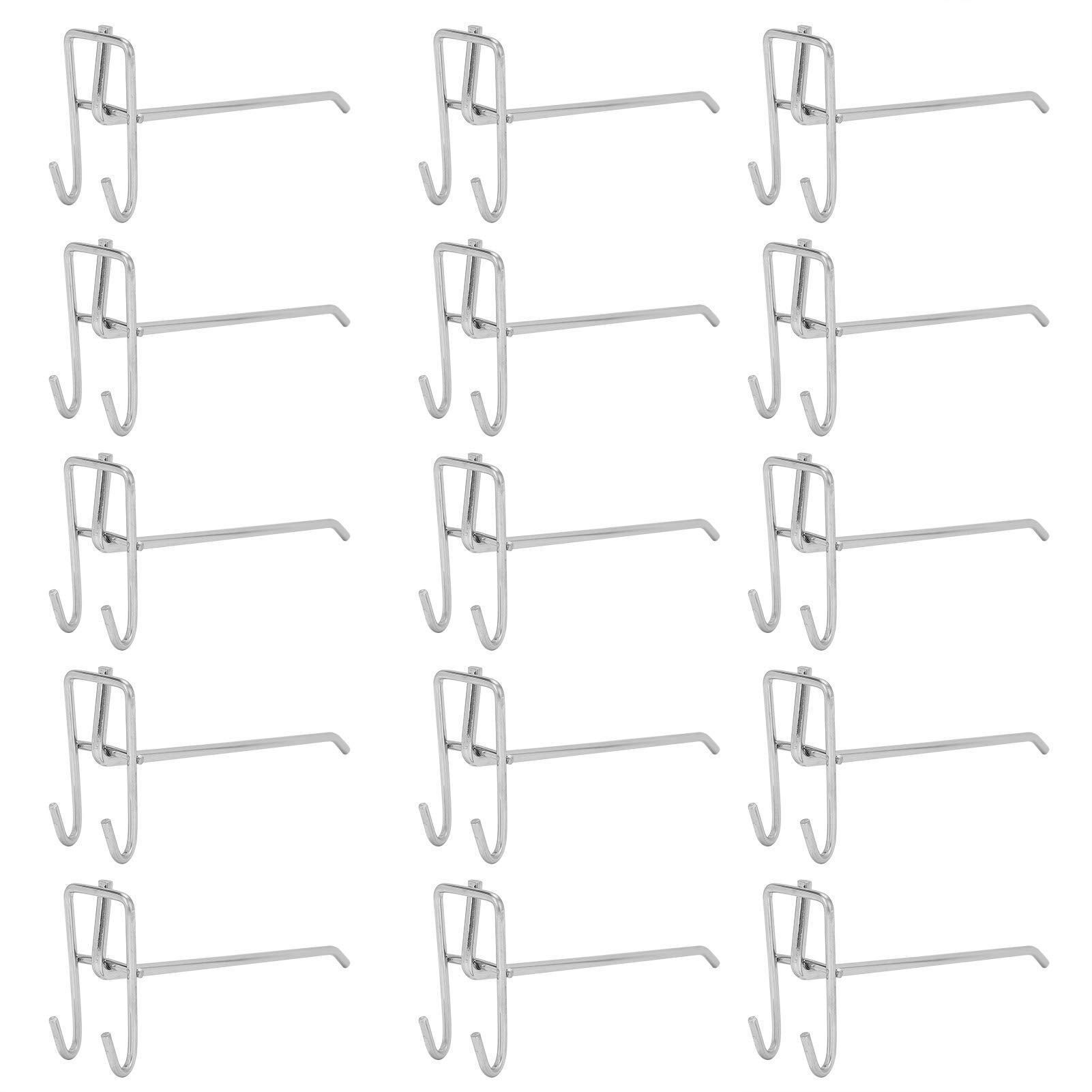50 Crochets Pour Panneau Perforé - Assortiment Métal, Pour Garage, Atelier, Rangement Outils