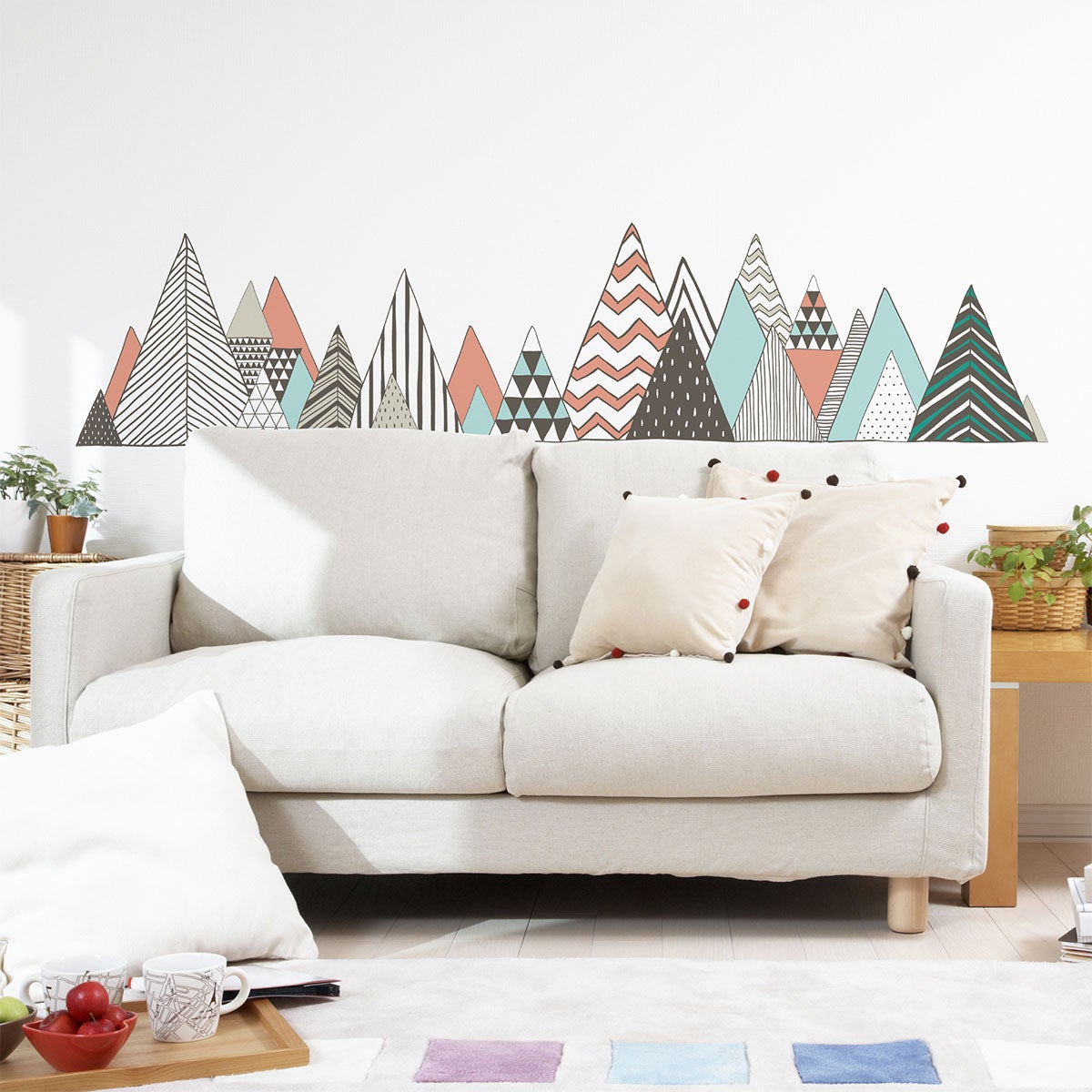 Adesivo montagna scandinavo torngat - Sticker adesivo - adesivi murali - 70X115cm - 5