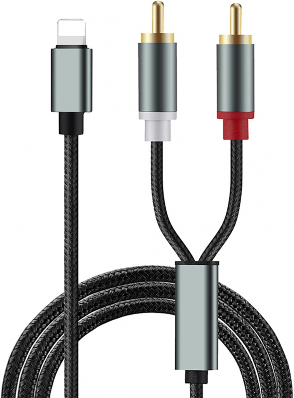 1 opakowanie kabli audio Apple do 2RCA Lotus – wzmacniacz dźwięku do telefonu komórkowego i głośnika iPhone'a