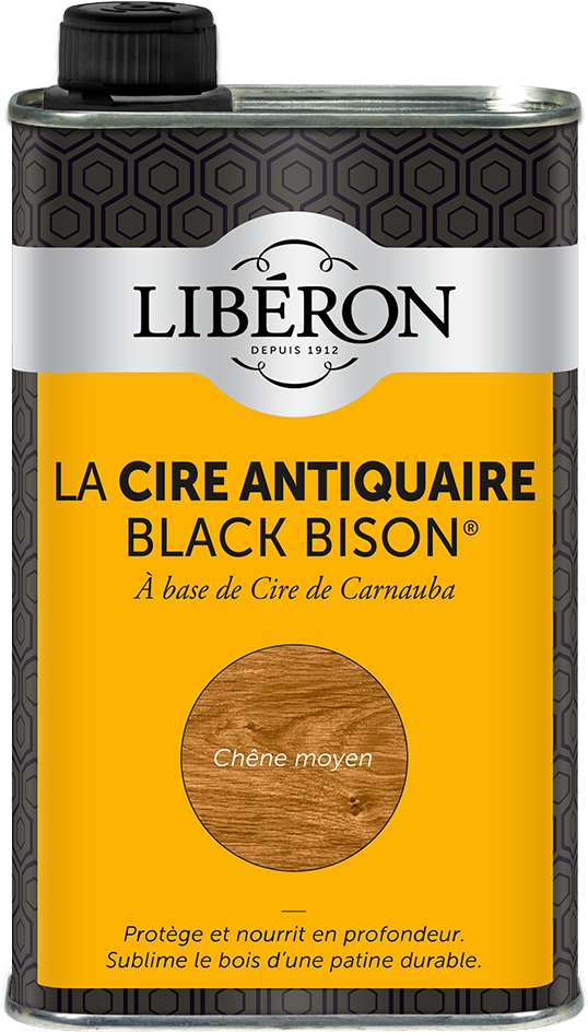 Mobili e oggettistica a cera liquida Antiquaire black bison® LIBERON, rovere medio 0,5 l - 4