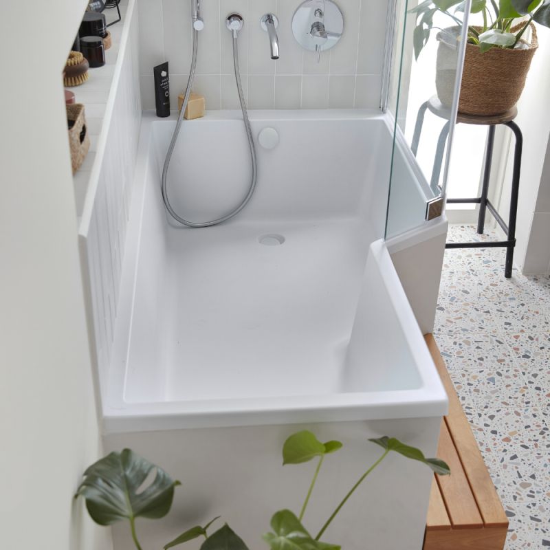 Baignoire bain douche 170 x 90 cm JACOB DELAFON Neo blanc brillant droite - 2