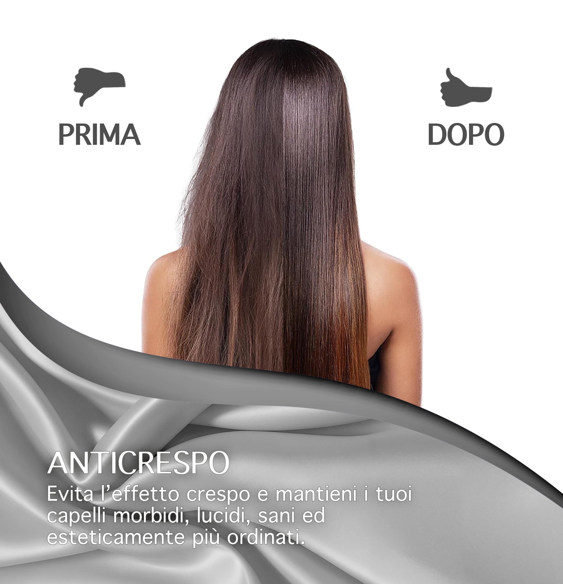 Federa 100% Seta Di Gelso 50x80Cm Chiusura Zip Con Volant da 5 Cm Anticrespo Anti-Age Rigenerante Cromoterapia - Grigio - 3