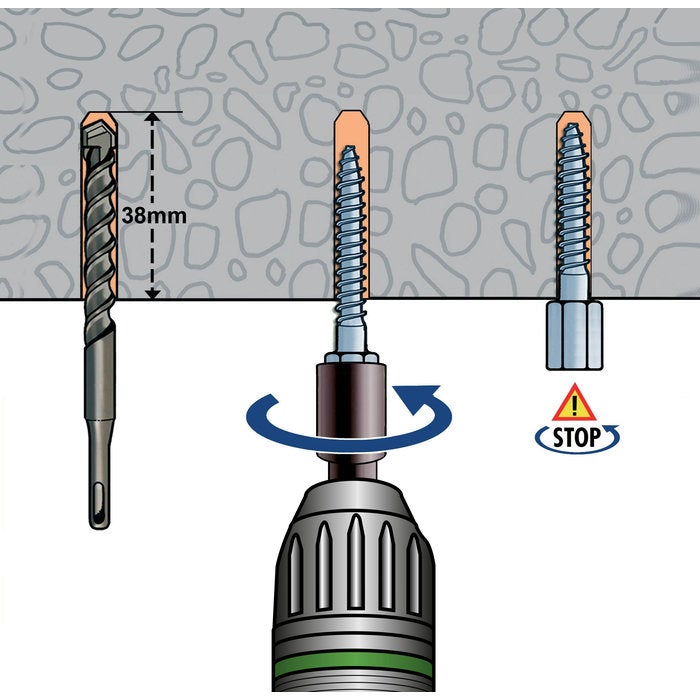 Piton de suspension - Rapido - ING Fixation - Diamètre M8 - Boîte de 100 pièces- - 3