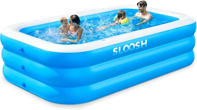 Piscine gonflable avec sièges, 305 cm x 183 cm x 56 cm, grande piscine hors sol, épaisse et résistante