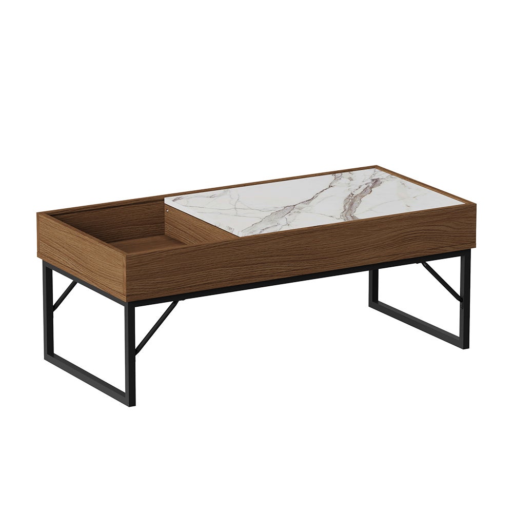 Vicco Stolik kawowy Lunero, Orzech włoski, 105 x 50 cm