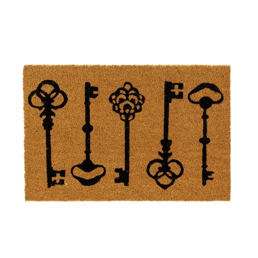 Zerbino In Fibra Di Cocco Floreale - 43x74 Cm, Antiscivolo, Per Interno/esterno, Design Colorato - Foto 8