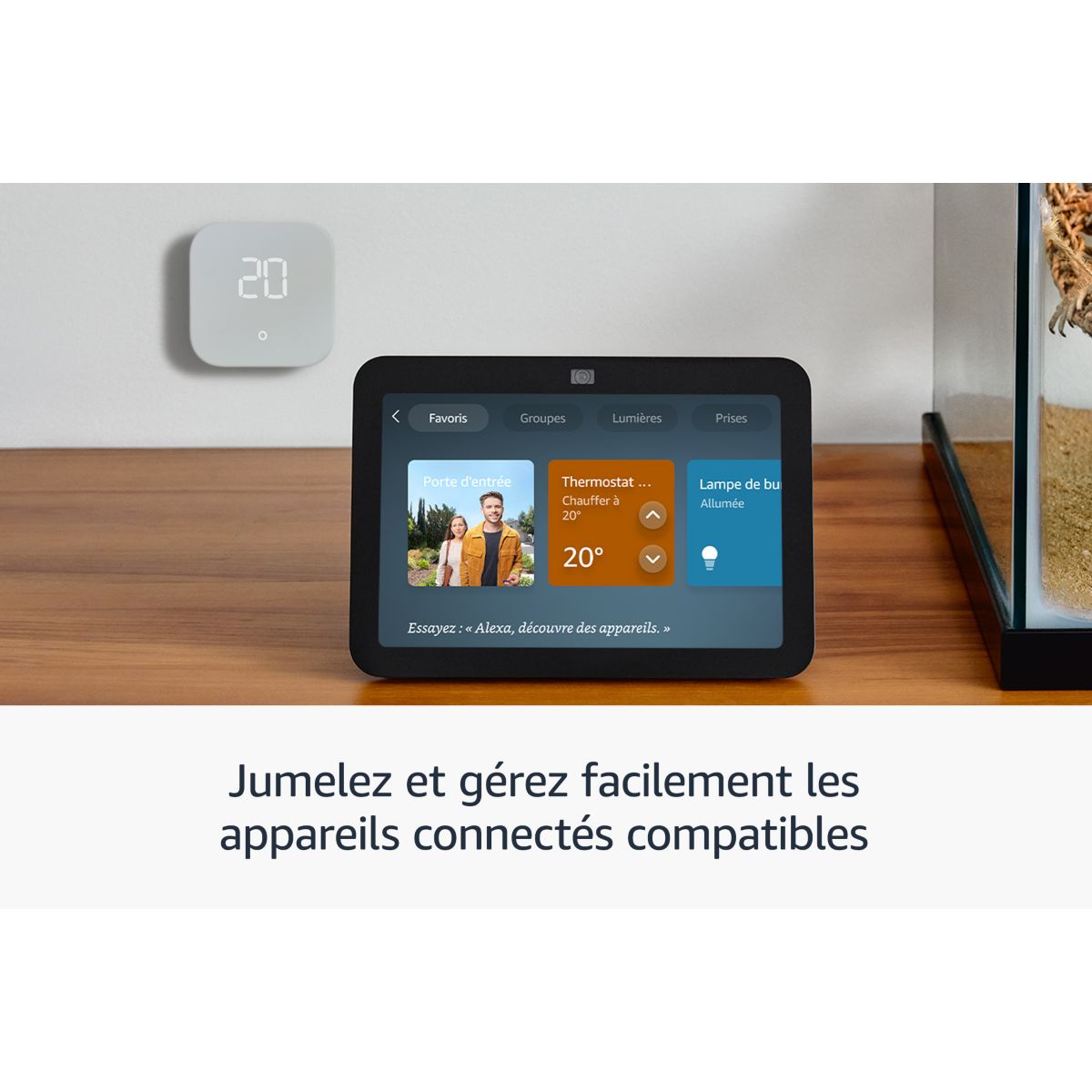 Assistant vocal AMAZON Echo Show 8 Blanc (3e gen.) - 5