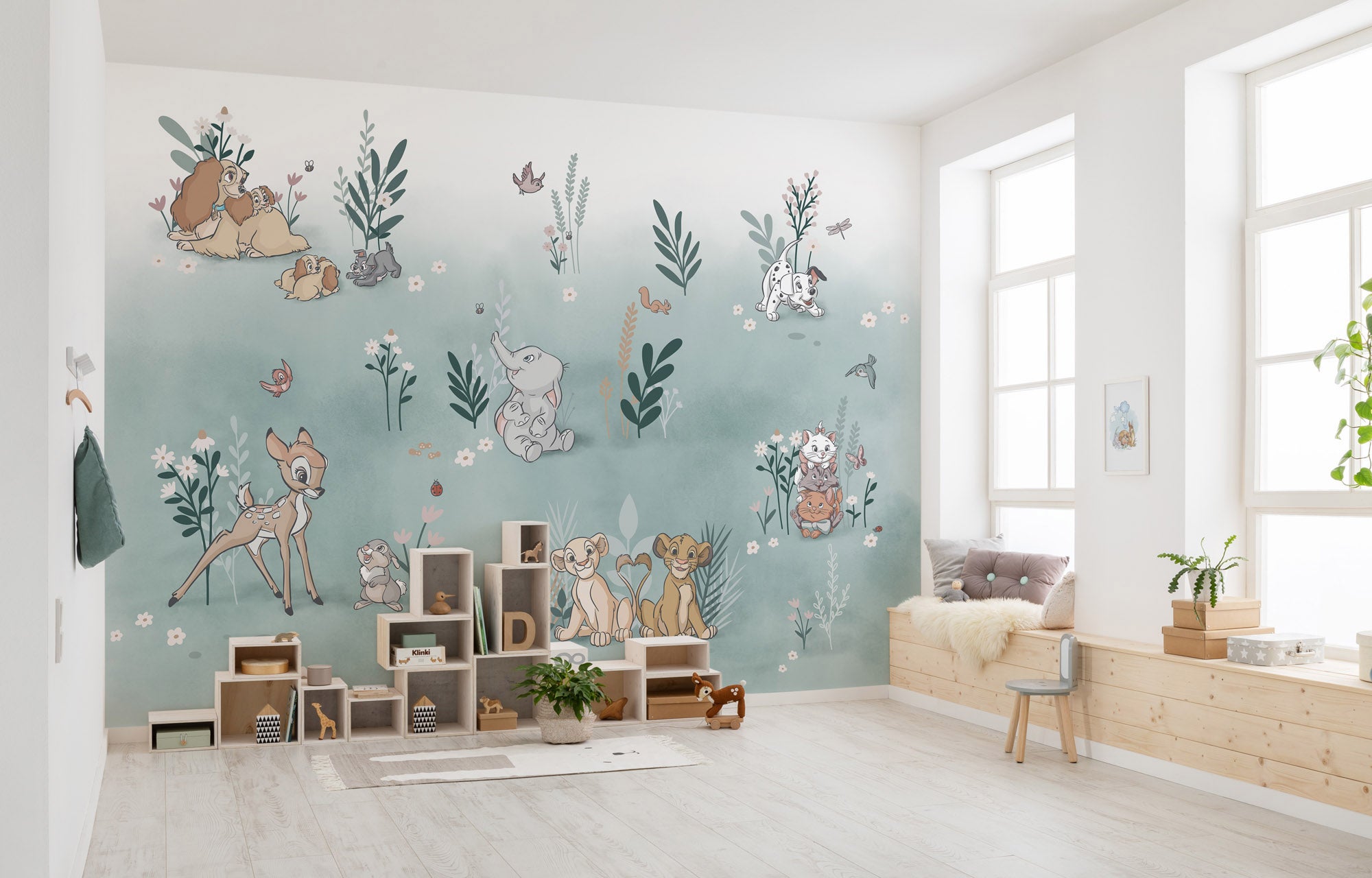 Papel pintado no tejido panorámico de komar - disney before the bloom - talla: 400 x 280 cm