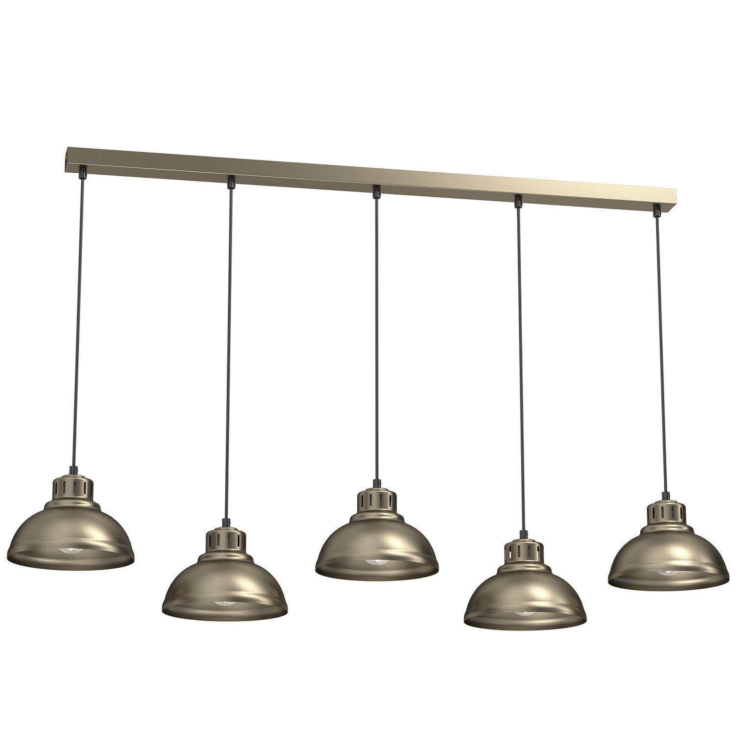 Lampa wisząca Sven tytanowe złoto-czarna 5xE27x15W wym: 110 x 125 x 21 cm metal Luminex