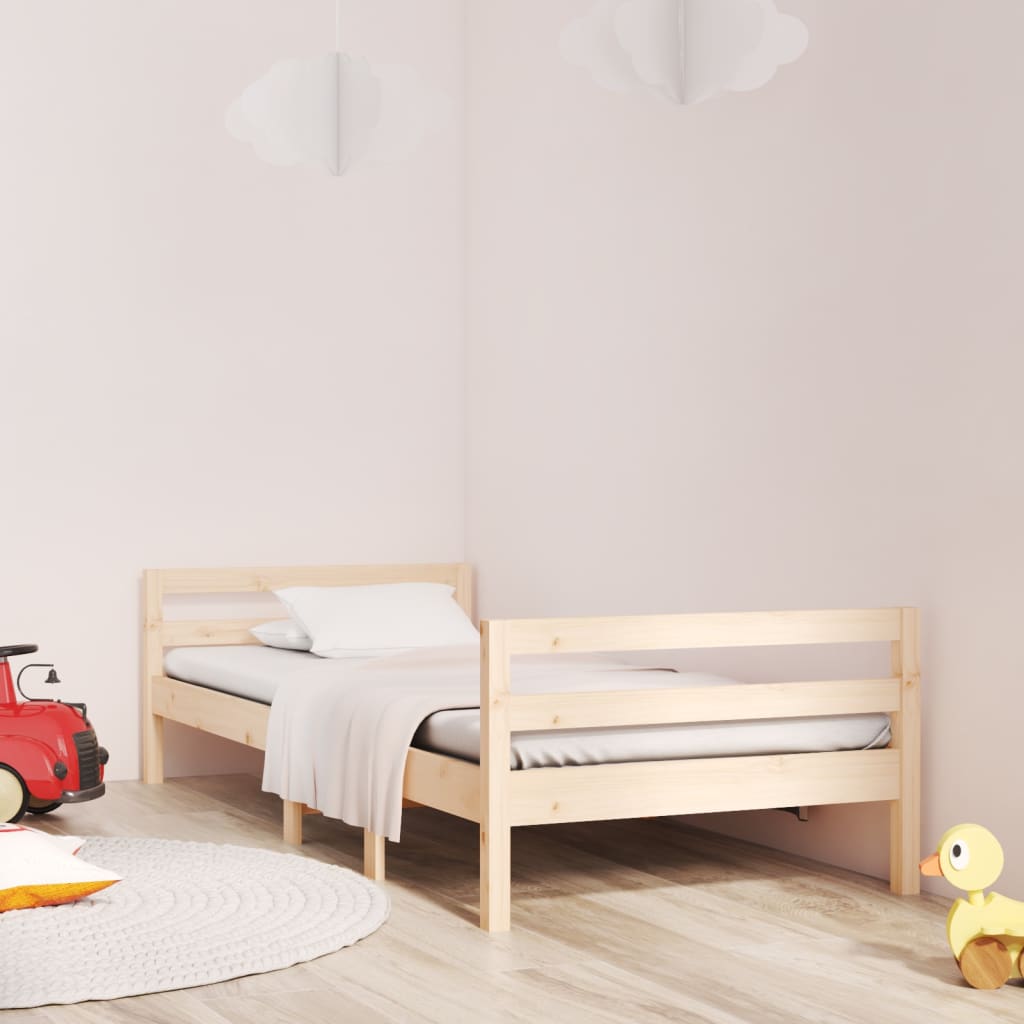 Łóżko Drewniane Rama Łóżka Sofa Brązowe Do Sypialni Pokoju 80x200 cm