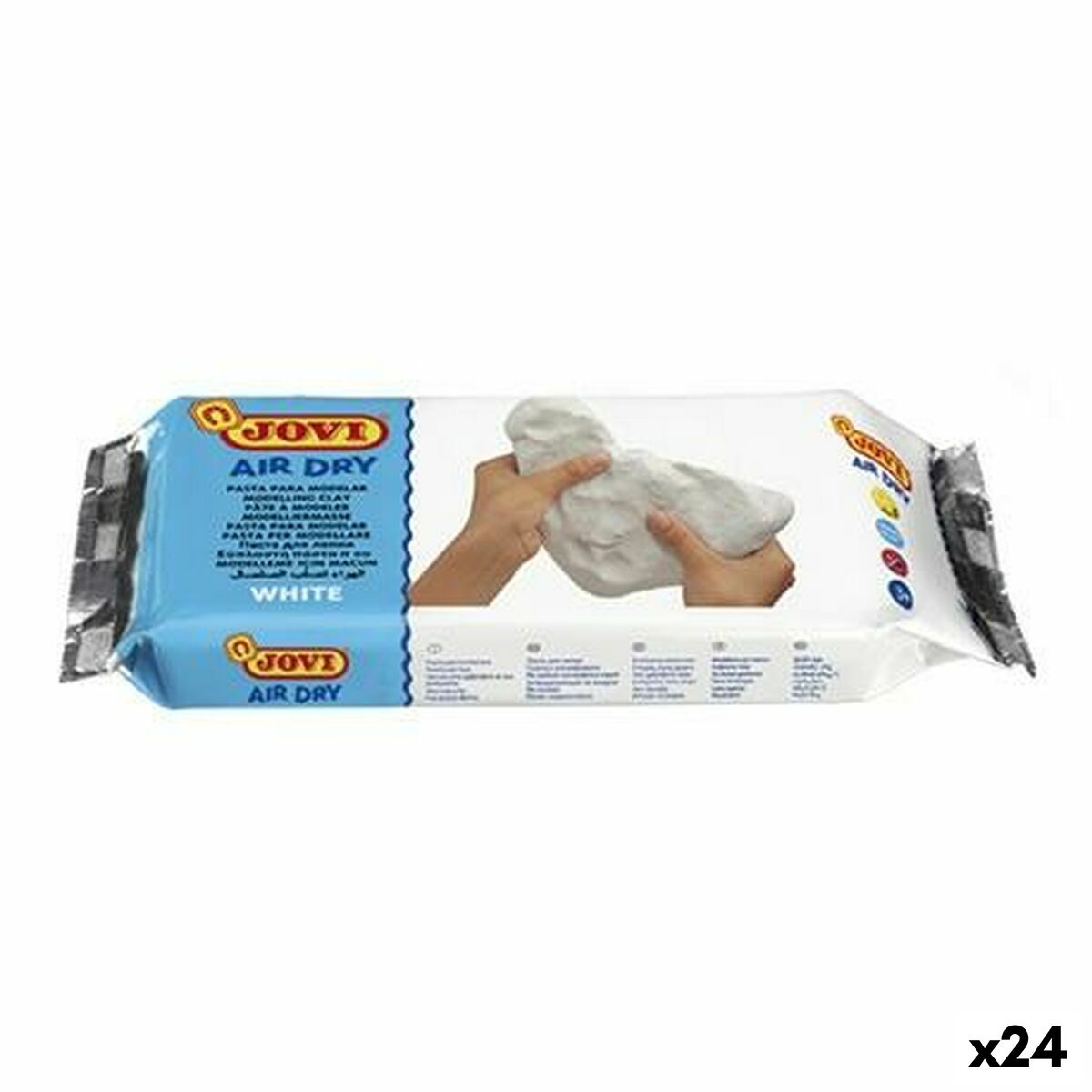 Pasta de modelar Jovi Air Dry Blanco 500 g (24 Unidades) - Marca: Jovi ...