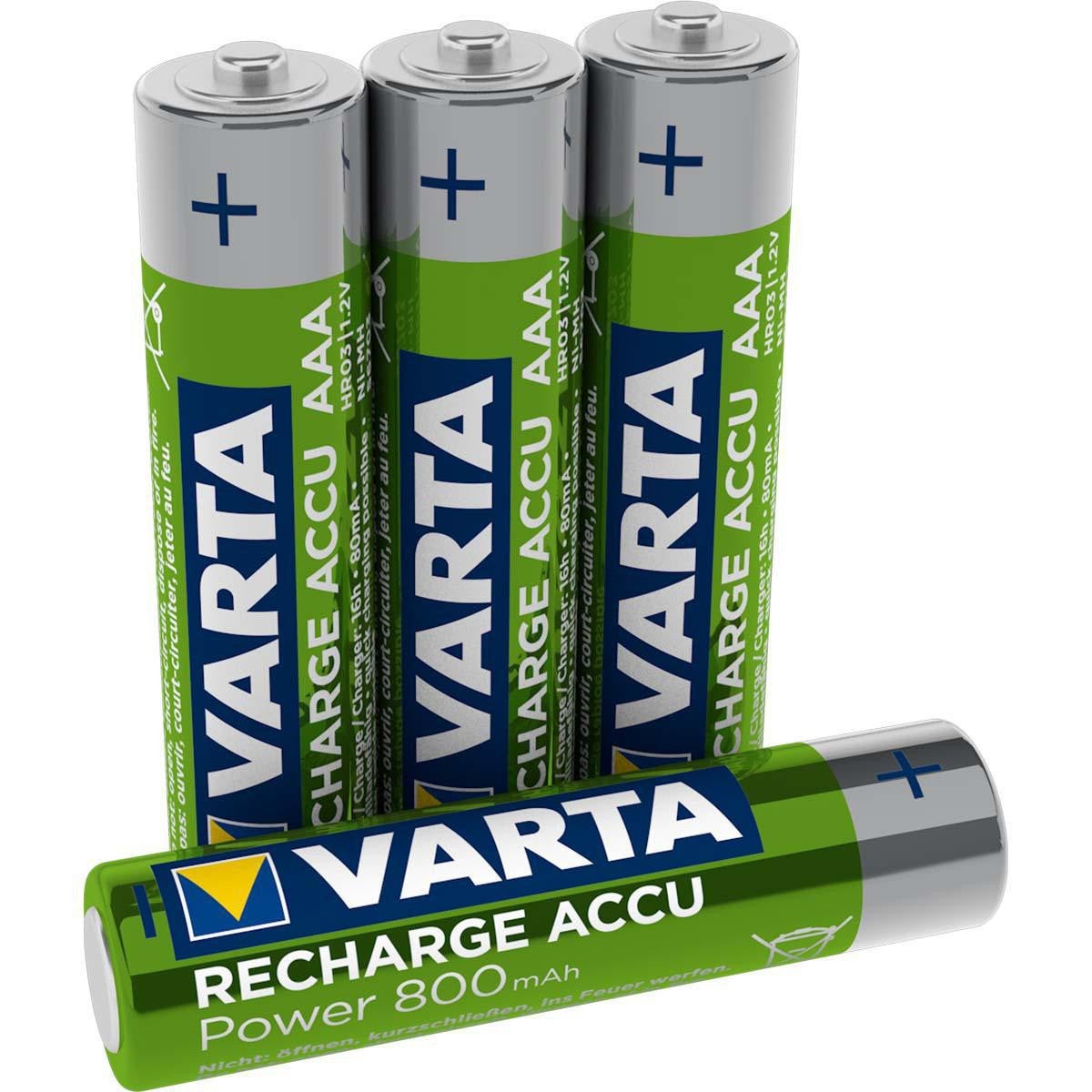 VARTA Batterie Rechargeable NiMH AAA 1.2 V 800 mAh 4-Blister - 3