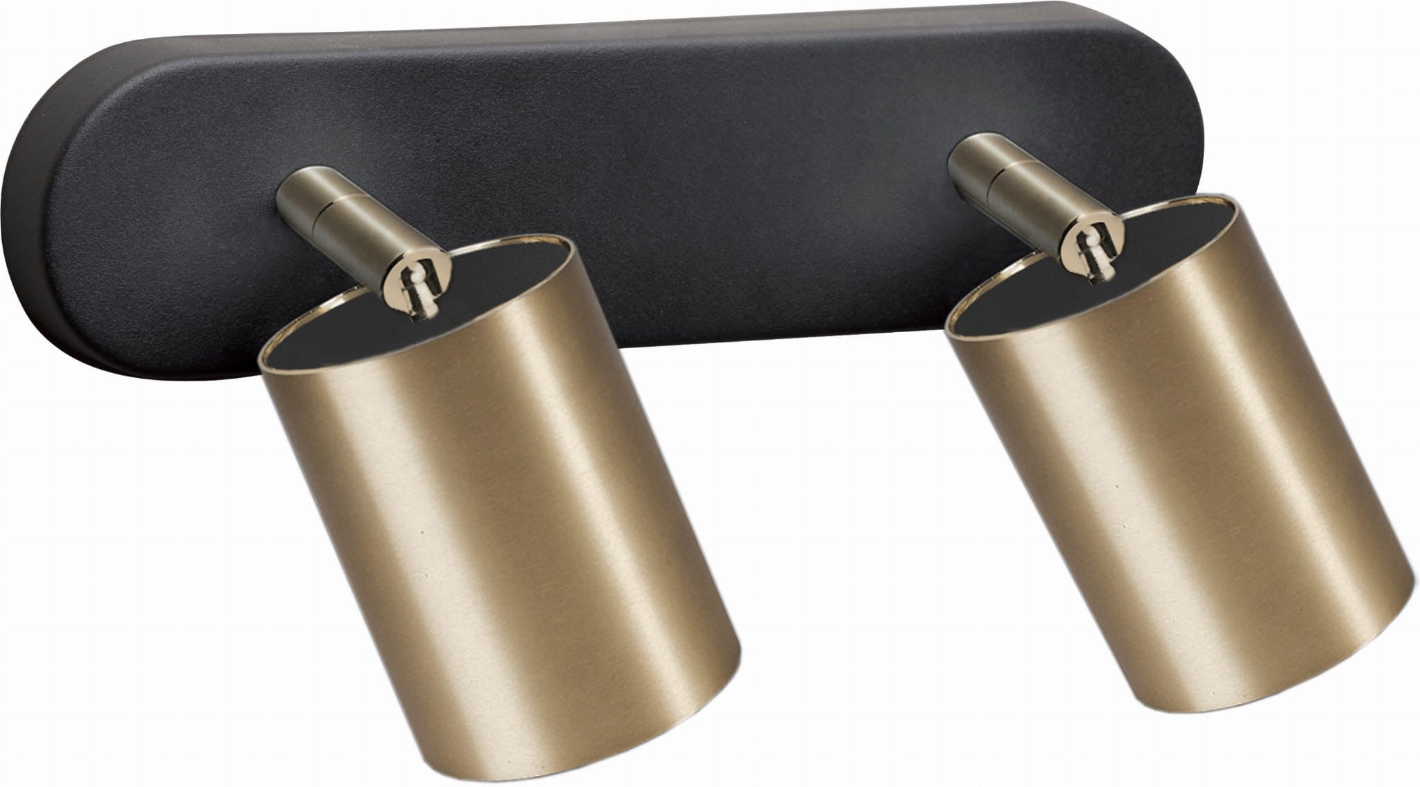 Reflektor sufitowy spot natynkowy Eye listwa mosiądz-czarny 2xGU10x10W wym: 25 x 7 cm metal Nowodvorski Lighting