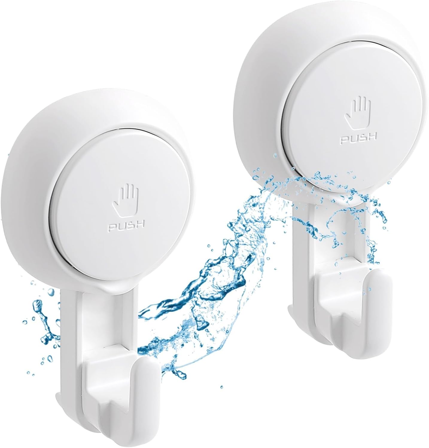 Opakowanie 2 mocnych przyssawek próżniowych, udźwig 5 kg, wielokrotnego użytku, odpowiednie do łazienki i kuchni