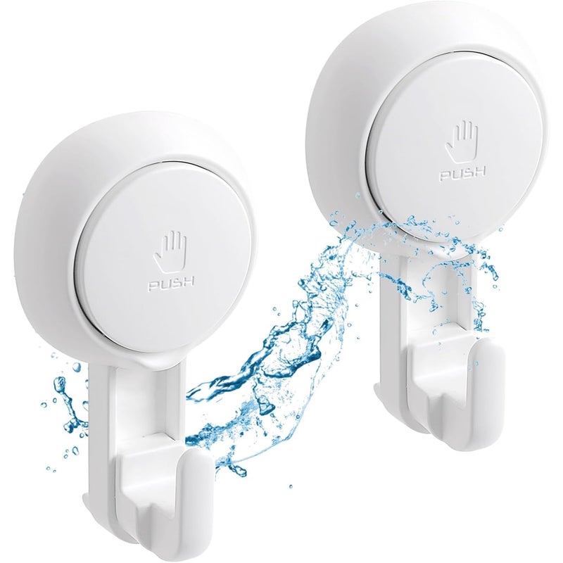 Opakowanie 2 mocnych przyssawek próżniowych, udźwig 5 kg, wielokrotnego użytku, odpowiednie do łazienki i kuchni