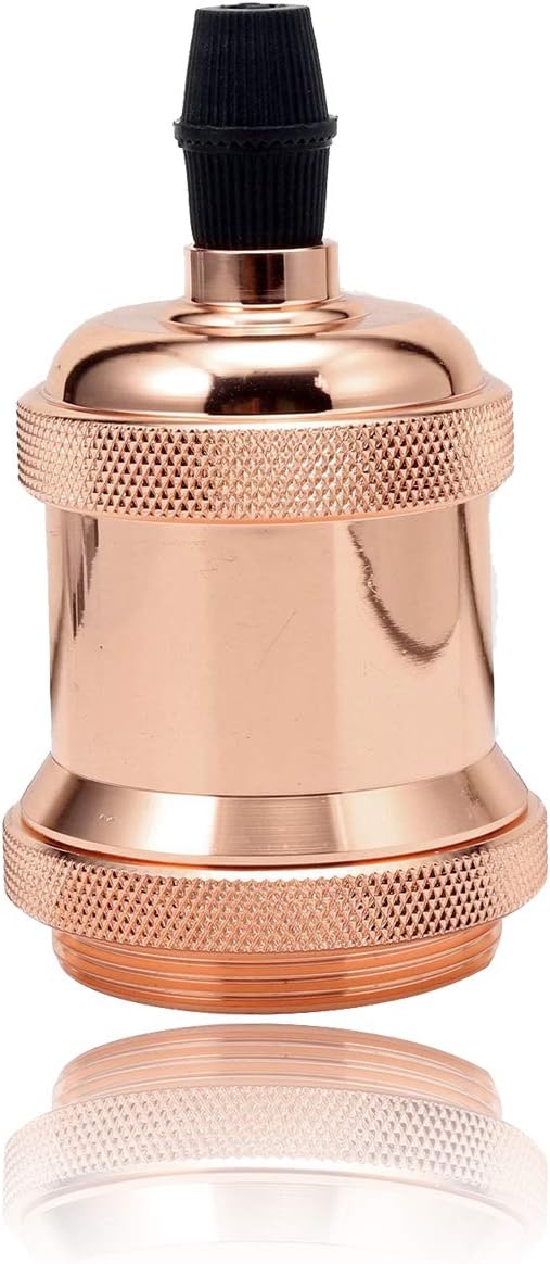 Lot De 4 Douilles E27 Vintage En Laiton - Adaptateur Pour Ampoules à Vis, Idéal Décoration Café, Bar Ou Boutique