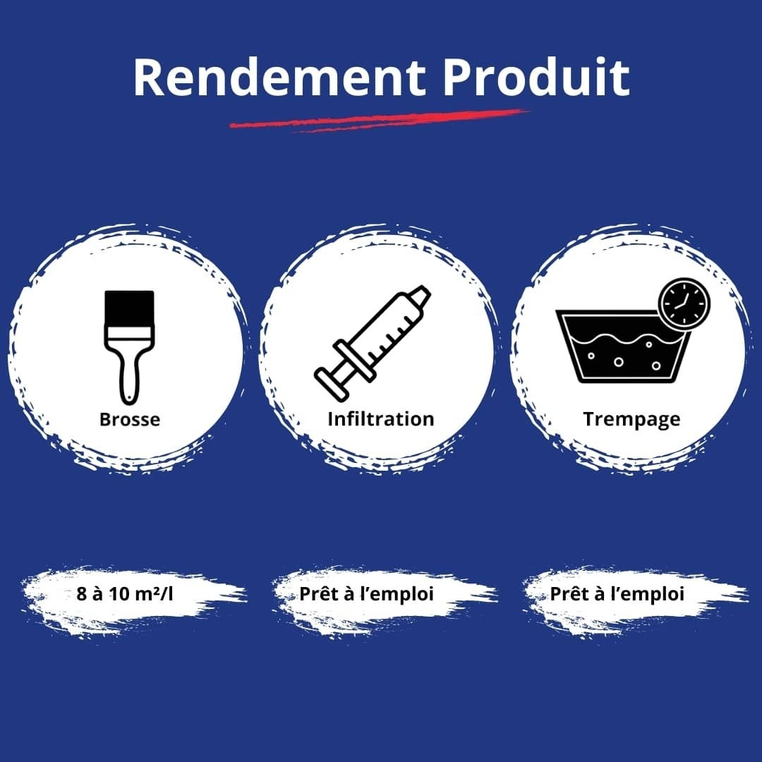 Durcisseur Bois - 5 L - Codeve Bois - Pour Le Durcissement D'un Bois Vermoulu, Friable, Ramolli Ou Pourri. - 5