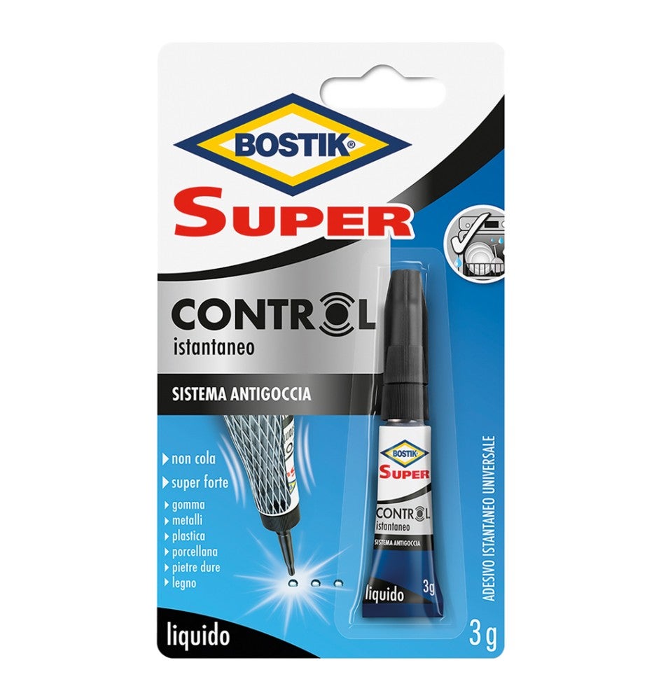 Klej Uhu Bostik Super Control, model D2737, transparentny, do szybkiego i trwałego klejenia