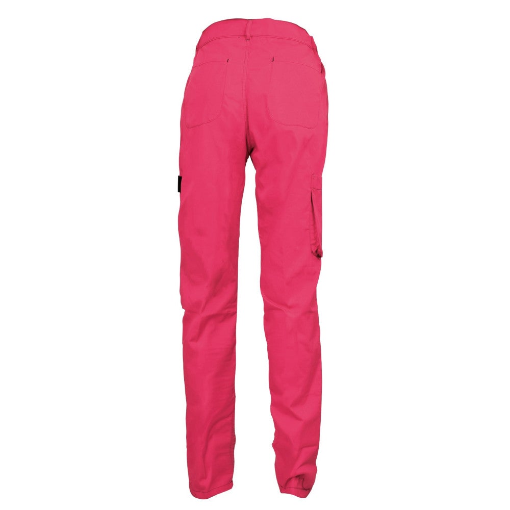 Pantalon de Travail Femme Rose et Noir - Fashion Sécurité - Résistant, Confortable et Tendance - Bricolage et Jardinage - 34 - Taille 34 - 2