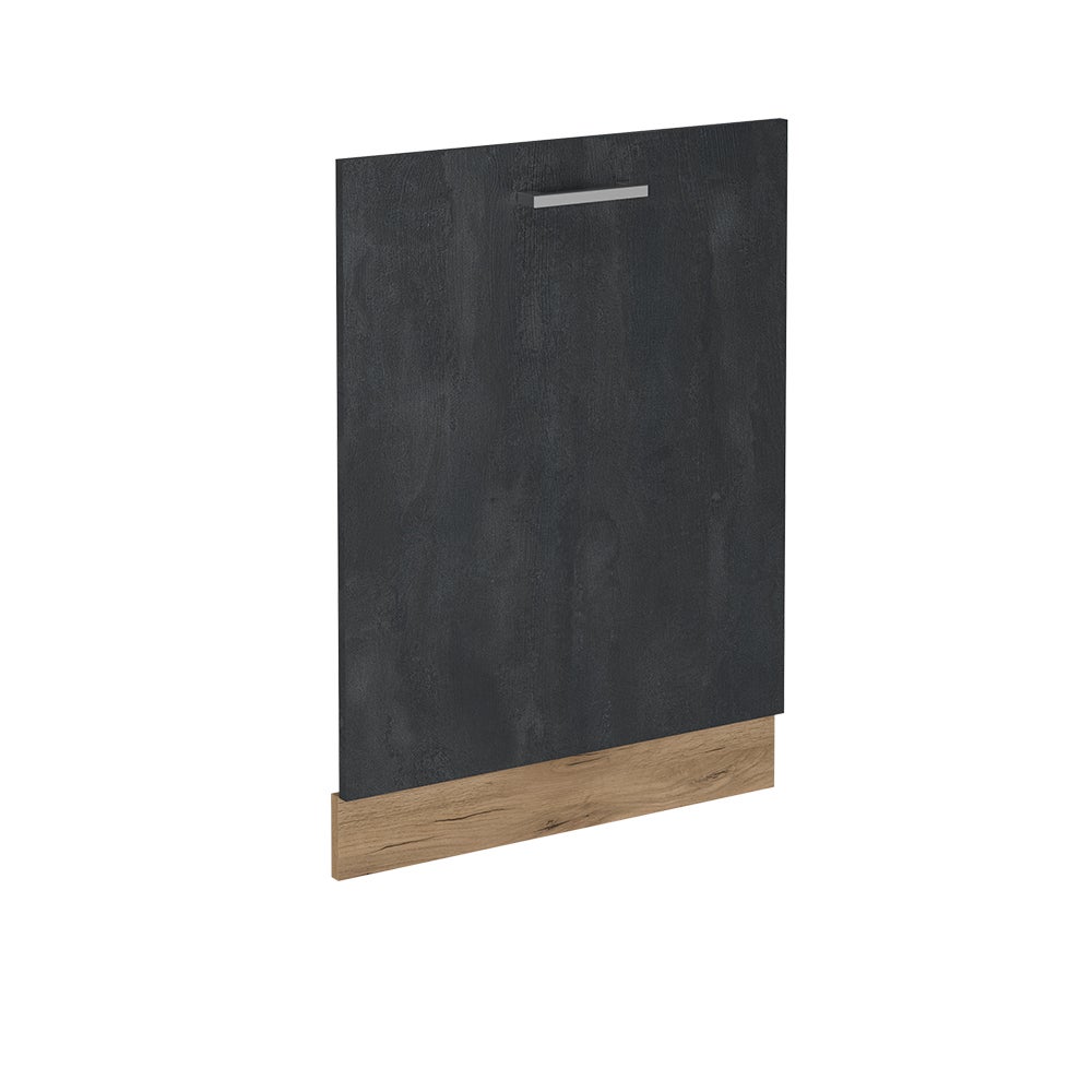 Vicco Panel przedni zmywarki R-Line, Czarny beton, 60 cm bez blatu roboczego