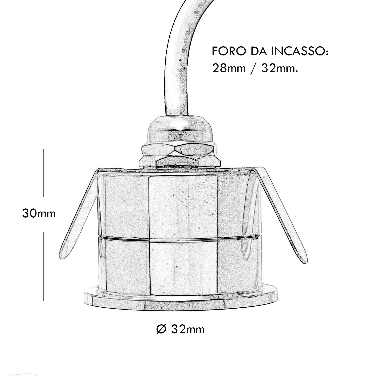 Mini spot LED encastrable 12V, 1W, étanche IP65, pour salle de bain, boîte de douche, marches, escaliers, bord de piscine - 5