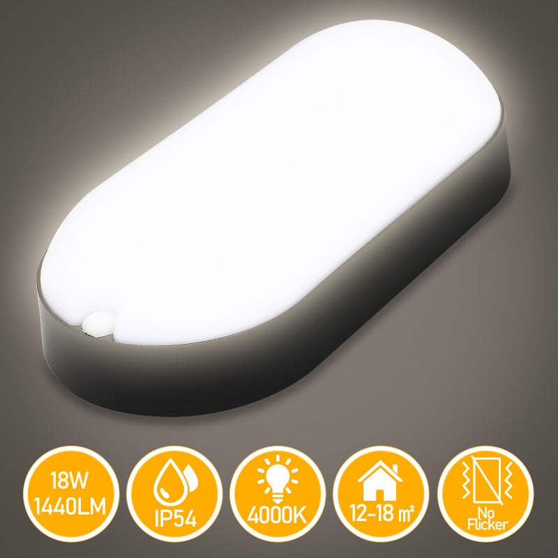 15W 10x Lampa do pomieszczeń mokrych Wodoodporna Lampa sufitowa IP54 Wodoodporna Lampa Garaż Piwnica