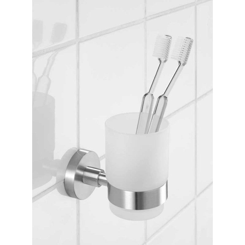 Wenko 19615100 Porte Verre a Dents Uno Bosio Acier Inox - 3