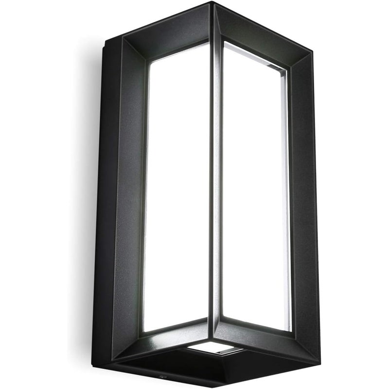 Nowoczesna zewnętrzna lampa ścienna LED, wodoodporna IP65, na werandę, patio, do ogrodu, korytarza, schodów, chłodna biel