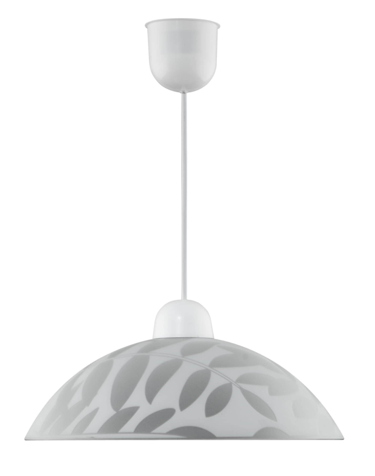 Lampa wisząca Letycja biała 1xE27x60W wym: 70 x 30 x 30 cm szkło Candellux