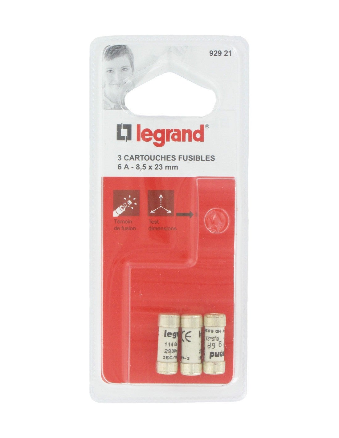 Cartouche domestique à voyant avec témoin de fusion 6 23 x 8,5 3 ...