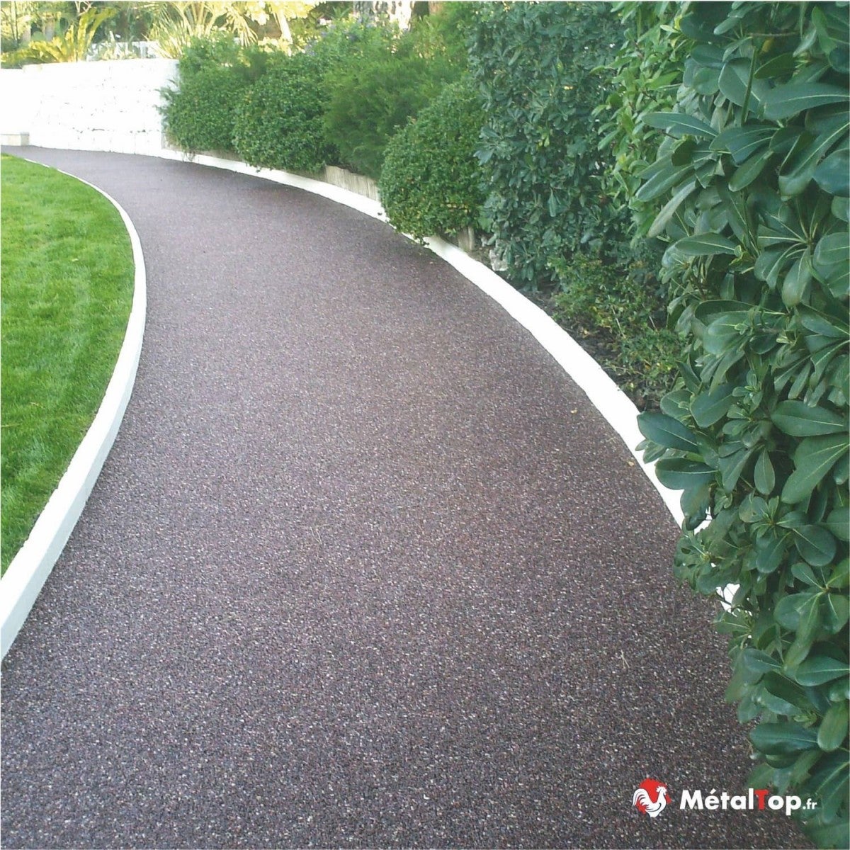 Peinture Antiderapante - Metaltop - Brun olive - RAL 8008 - Pot 15L - 7